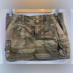 American Eagle Camo Cargo Mini Skirt